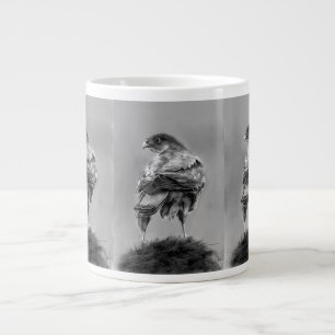 Gigante Taza de café con halcón
