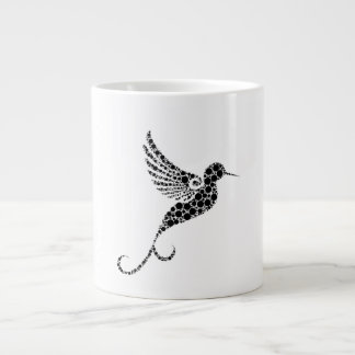 Gigante Taza de café con ilustración de patrón de ave capr