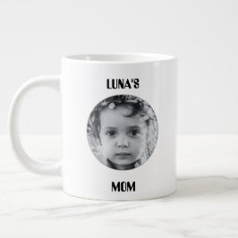 Gigante Taza de café con imagen y nombre personalizados