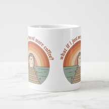 Taza de café con lema divertido de erizo en la mañ