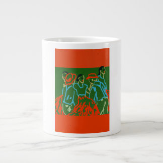 Gigante Taza de café con logotipo de muestra homme &famme