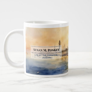 Gigante Taza de café Corniche de Yeda fascinante