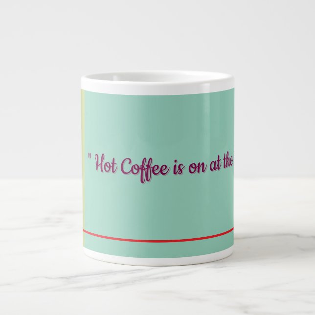 Gigante Taza de café dálmata (Frente)