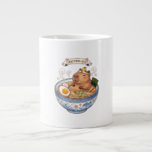 Gigante Taza de café de anime de tazón de ramen de capibar