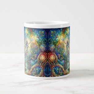Gigante Taza de café de bosque de fantasía