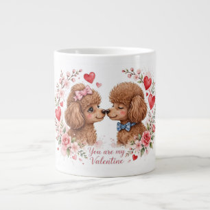 Gigante Taza de café de caniche lindo – Taza para amante d