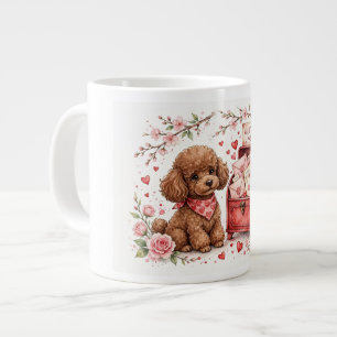 Gigante Taza de café de caniche lindo – Taza para amante d