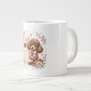 Gigante Taza de café de caniche lindo – Taza para amantes