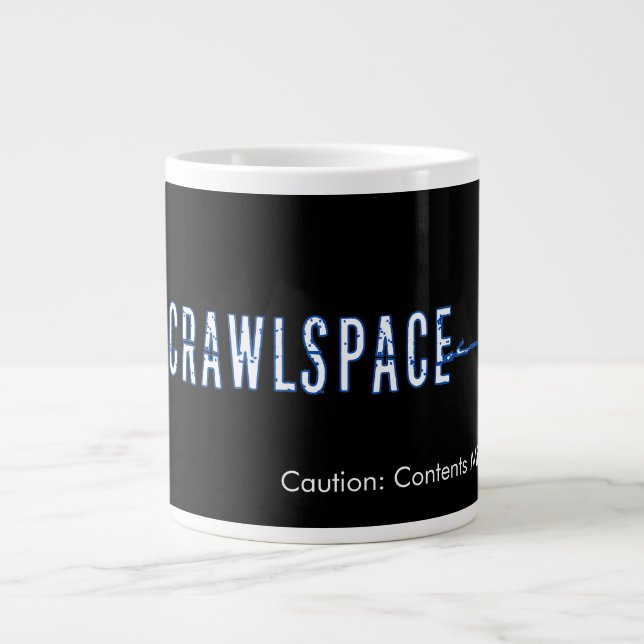 Gigante Taza de café de Crawlspace (Frente)
