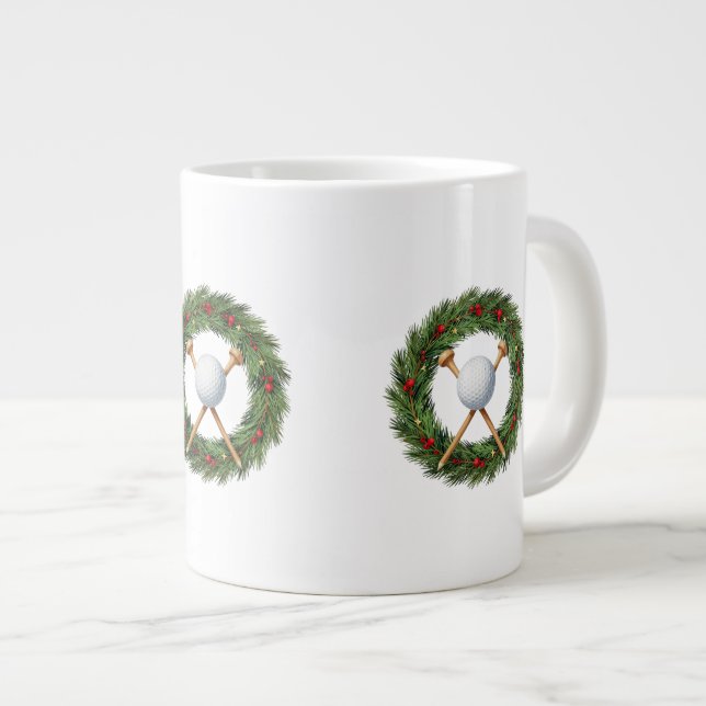 Gigante Taza de café de golf de Navidad (Derecha)