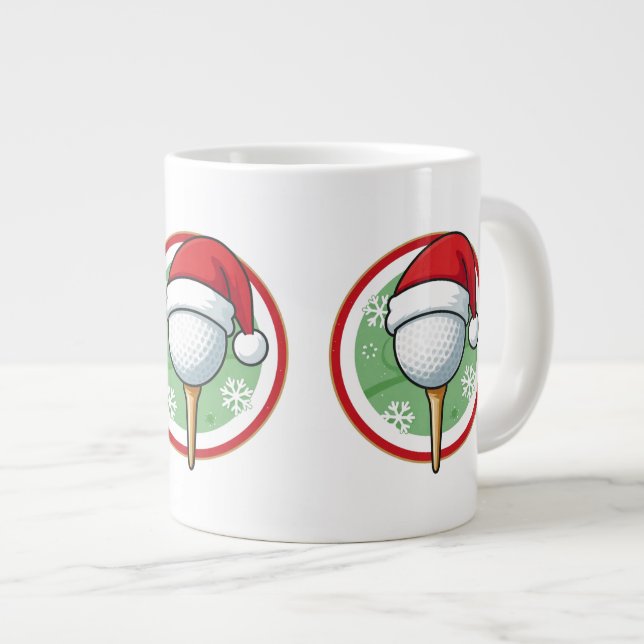 Gigante Taza de café de golf de Navidad (Derecha)