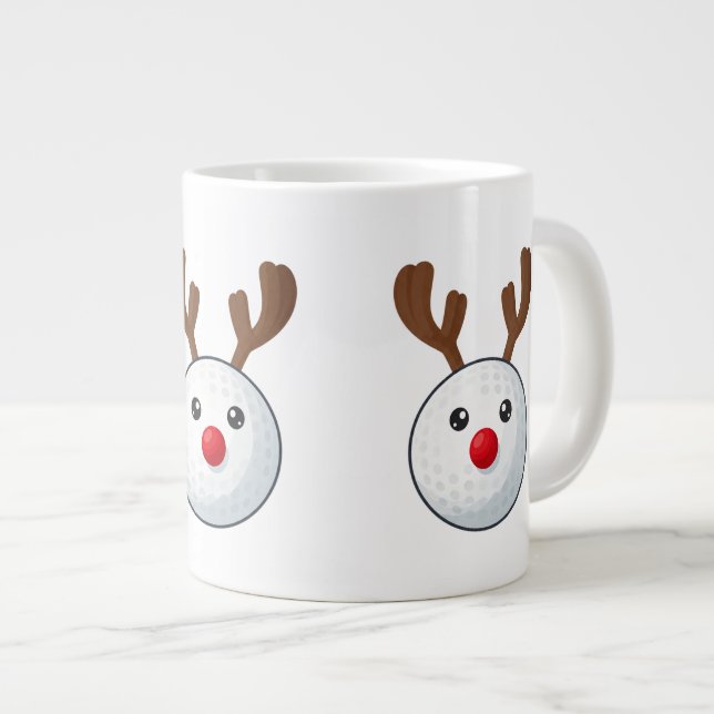 Gigante Taza de café de golf de Navidad (Derecha)