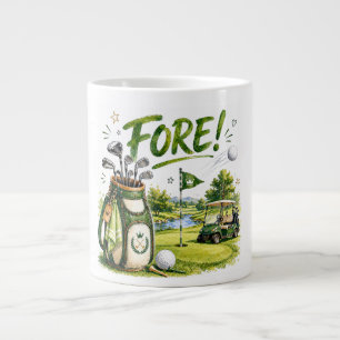 Gigante Taza de café de golf regalo de humor de golfista d