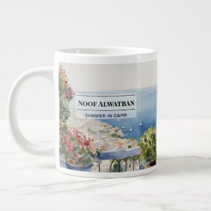 Gigante Taza de café de la costa impresionante de Capri