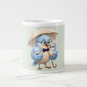 Gigante Taza de café de la familia del papá pájaro