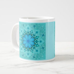 Gigante Taza de café de la mandala de la naturaleza de la