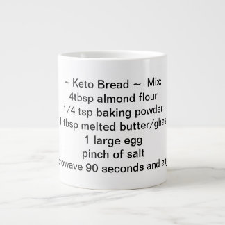 Gigante Taza de café de la receta del pan del Keto