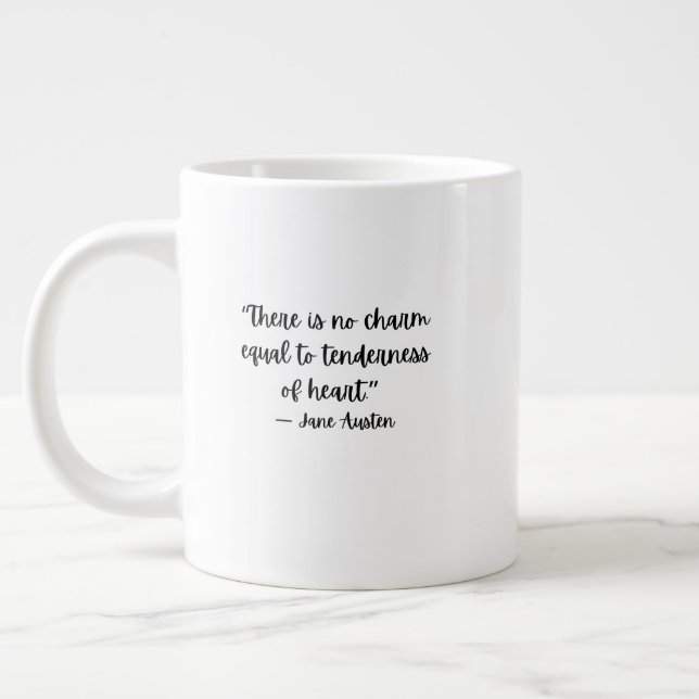 Gigante Taza de café de literatura clásica de Jane Austen (Izquierda)