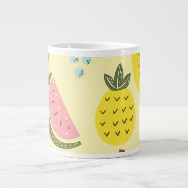 Gigante Taza de café de mezcla de frutas (Frente)