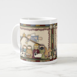 Gigante Taza de café de Navidad Natividad