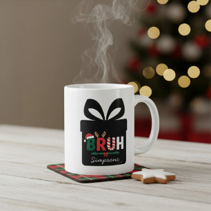 Gigante Taza de café de Navidad única simple divertida