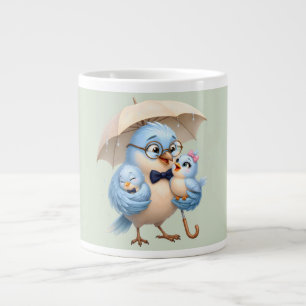 Gigante Taza de café del simpático padre pájaro
