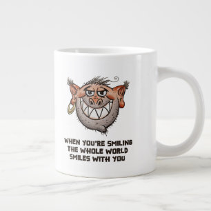 Gigante Taza de café divertida