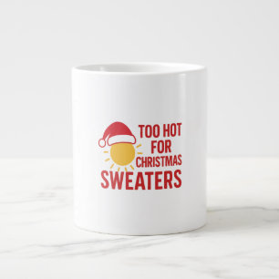 Gigante Taza de café divertida de Navidad – Demasiado cali