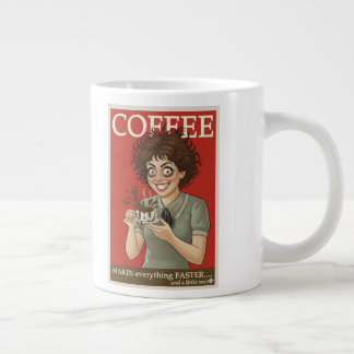 Gigante Taza de café divertida “El café hace que todo sea