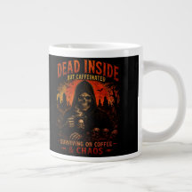 Taza De Café Divertida Muerto Por Dentro Pero Caff