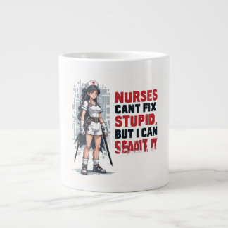 Gigante Taza de café divertida para enfermeras — Regalo sa
