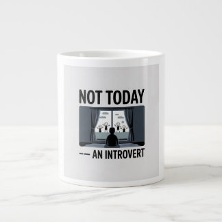 Gigante Taza de café divertida para introvertidos — Regalo