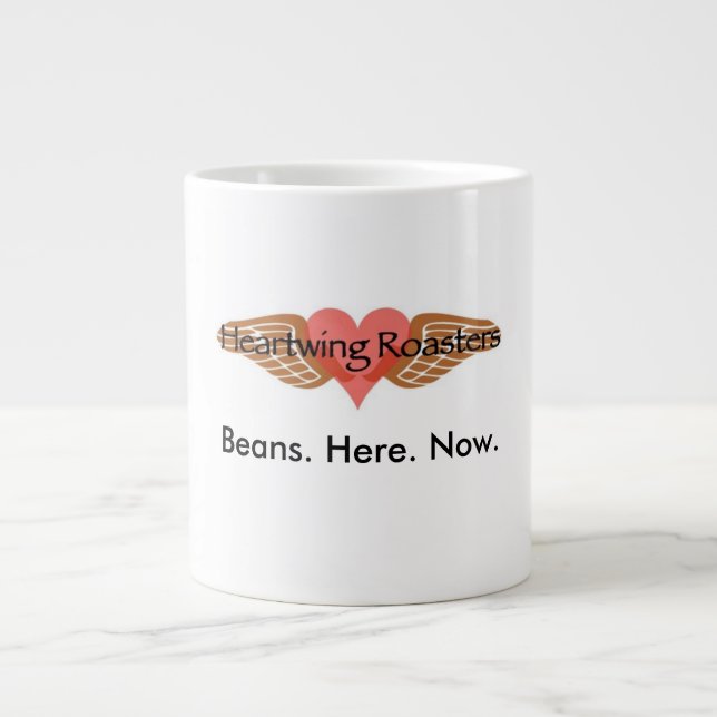 Gigante Taza de café enorme de Heartwing (Frente)