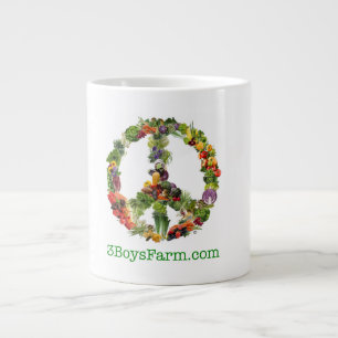 Gigante Taza de café enorme de la granja de 3 muchachos