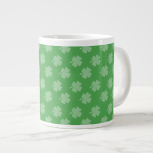 Gigante Taza de café enorme irlandesa de los tréboles 20oz