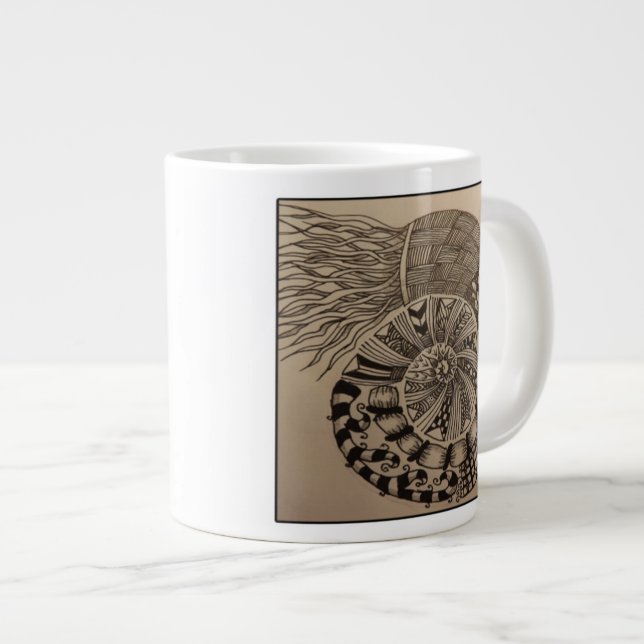 Gigante Taza de café enredada (Derecha)