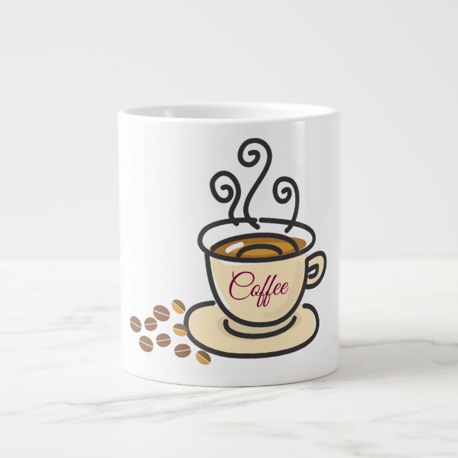 Gigante Taza de café es algo especial (Frente)