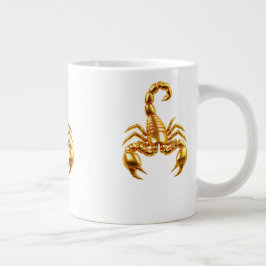 Gigante Taza de café Escorpión Dorado