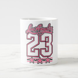 Gigante Taza de café estética rosa Los Ángeles 23