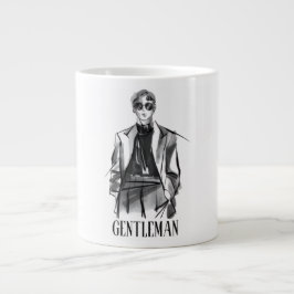 Gigante Taza de café estilo caballero