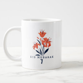 Gigante Taza de café Floral Lily. Brilla con fuerza Inspir