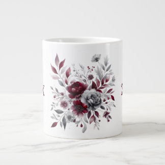 Gigante Taza de café floral personalizada
