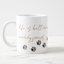 Taza de café Huellas de barro