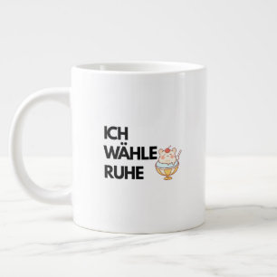 Gigante Taza de café Ich Wähle Ruhe Mug Combo ,Calm