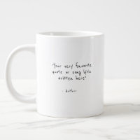 Taza de café Jumbo con cita personalizada - crea l