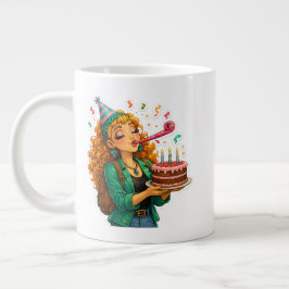 Gigante Taza de café linda – Perfecta para sorbos cotidian