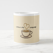 Taza de café lindo es mi lenguaje del amor