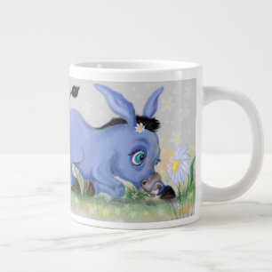 Gigante Taza de café Little Donkey y Daisy