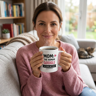 Gigante Taza de café Mamá Divertida El Google Humano