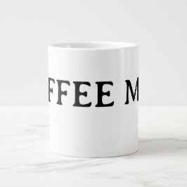 Gigante Taza de café minimalista blanca Hola Mundo*